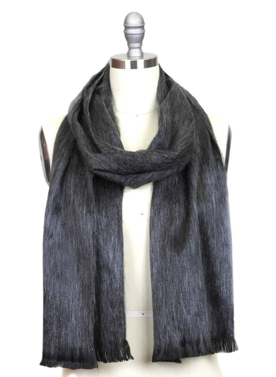 Scarves & Wraps Shupaca Classic Brushed Alpaca | Alpaca Scarf - Charcoal