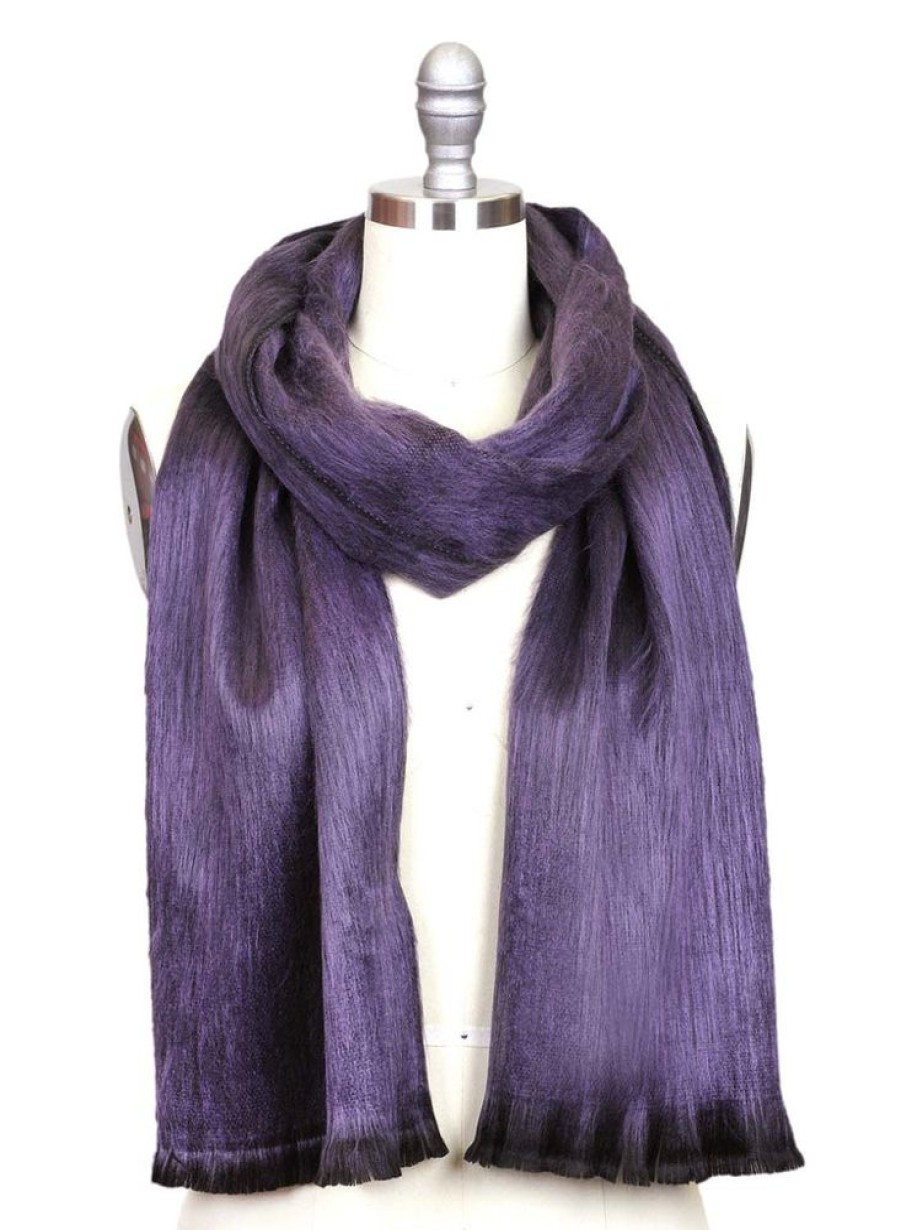 Scarves & Wraps Shupaca Classic Brushed Alpaca | Alpaca Scarf - Decadent Plum