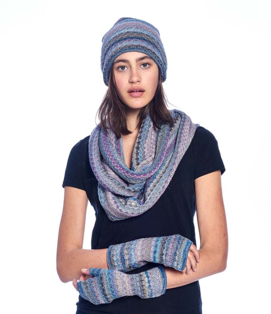 Scarves & Wraps Shupaca Printed | Alpaca Infinity Scarf - Printed - Berry