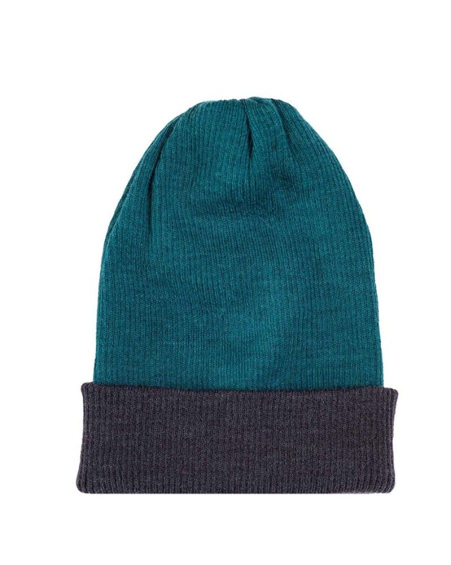 Accessories Shupaca Reversible Rib | Alpaca Beanie - Reversible Ribbed - Turqueza