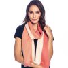 Scarves & Wraps Shupaca Artisanal Yarn Collection | Alpaca Scarf Reversible - Peach Bloom