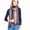 Scarves & Wraps Shupaca Artisanal Yarn Collection | Alpaca Scarf Reversible- Old Leather