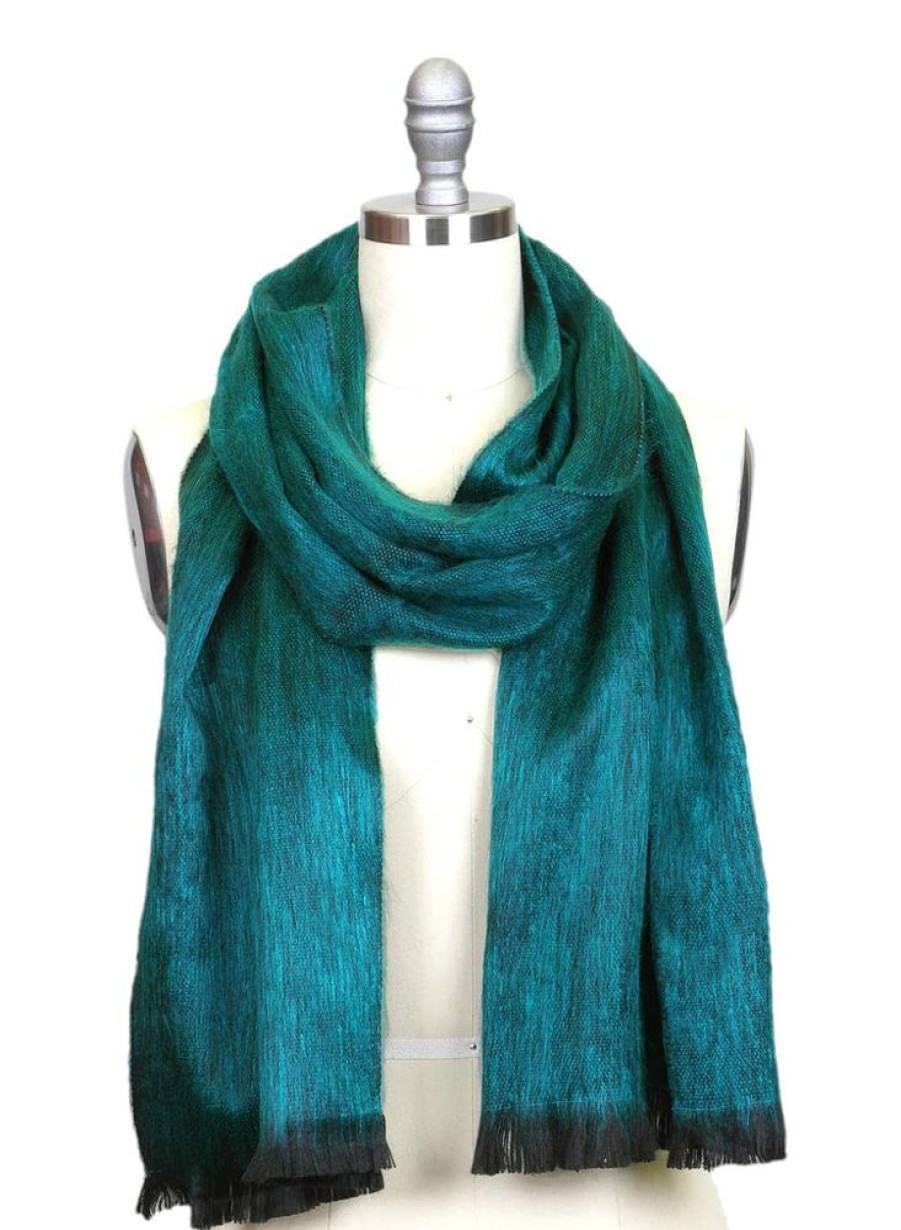 Scarves & Wraps Shupaca Classic Brushed Alpaca | Alpaca Scarf - Emerald