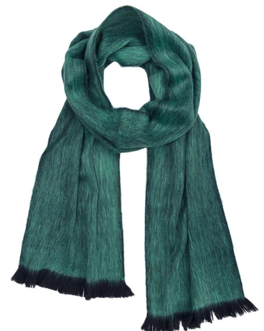 Scarves & Wraps Shupaca Classic Brushed Alpaca | Alpaca Scarf - Emerald